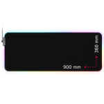 Lorgar Steller 919, Gaming mouse pad, High-speed surface, anti-slip rubber base, RGB backlight, USB connection, Lorgar WP Gameware support, size: 900mm x 360mm x 3mm, weight 0.635kg "LRG-GMP919"