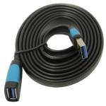 Cablu prelungitor Vention, USB 3.0 (M) la USB 3.0 (T), 1.5m, 5 Gbps, PVC, negru, 