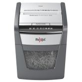 Distrugator automat documente Rexel OPTIMUM  50X ,  50 coli, P4, cross-cut (tip confeti), cos  20 litri, negru-gri, 