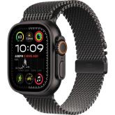 Apple Watch Ultra2 v2 Cellular 49mm Black Titanium Case with Black Titanium Milanese Loop - M