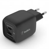 Belkin BOOST CHARGE PRO 45W PD PPS Dual USB-C GaN Charger Universal - Black