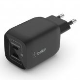 Belkin BOOST CHARGE PRO 65W PD PPS Dual USB-C GaN Charger Universal - Black