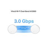 MESH TP-LINK, wireless, router AX3000, pt interior, 3000 Mbps, port LAN Gigabit si WAN 2.5 Gigabit, 2.4 GHz | 5 GHz, antena interna x 2, suport PoE, standard 802.11ax, 