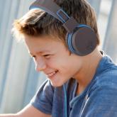 JLAB JBuddies Studio Kids Wired Headphones - Grey/Blue