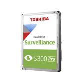 HDD Video Surveillance TOSHIBA S300 PRO 6TB CMR, 3.5'', 512MB, 7200RPM, SATA, 64 cameras, 24/7, TBW: 300