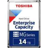 HDD Server TOSHIBA MG09 14TB CMR 512e, 3.5'', 512MB, 7200RPM, SATA, SKU: HDEPZ12GEA51F