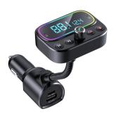 Modulator FM Serioux AMFM67, Bluetooth V5.0, conectare automată, raza de actiune de până la 5 metri, voltaj intrare: DC 12/24V, ieșire: Type-C, USB 2.4A+18W, frecvența FM: 87.5MHz - 108.0MHZ, format muzica: MP3/WMA/WAV , USB audio (pana la 32 GB), AUX, mi