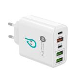 ALIMENTATOR retea SPACER Quick Charge 37W, 1 x USB Type-C 20W + 1 x USB QC 3.0 18W, 2 x USB 2.4A + 1 x USB Type-C 2.4A 