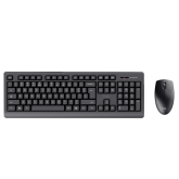 Kit Trust Primo tastatura standard, mouse wireless optic, rezoltie maxima 1200 DPI, negru