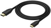 Cablu video Vention, HDMI(T) -miniHDMI(M), 1m, rezolutie maxima 4K la 30Hz, conectori auriti, cupru, dublu sens,invelis PVC, negru, 