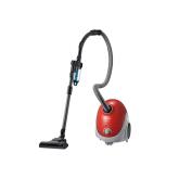 Bagged Canister, Max consumption power 750 W, Suction Power 200W, Control  ON-OFF  RED