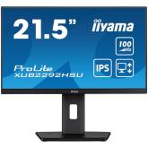 IIYAMA Monitor LED XUB2292HSU-B6 21.5” IPS 1920 x 1080 @100Hz 16:9 250 cd/m² 1000:1 0.4ms HDMI DP 4xUSB 3.2 HAS+PIVOT