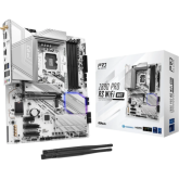 Placa de Baza ASROCK Z890 PRO RS WIFI WHITE LGA1851, 4x DDR5, 1x HDMI 1x DP 2x Intel Thunderbolt, 1x PCIE 5.0 x16 2x PCIE 4.0 x4 1x PCIE 4.0 x1, 5x M.2, 4x SATA 6GB/s, ATX