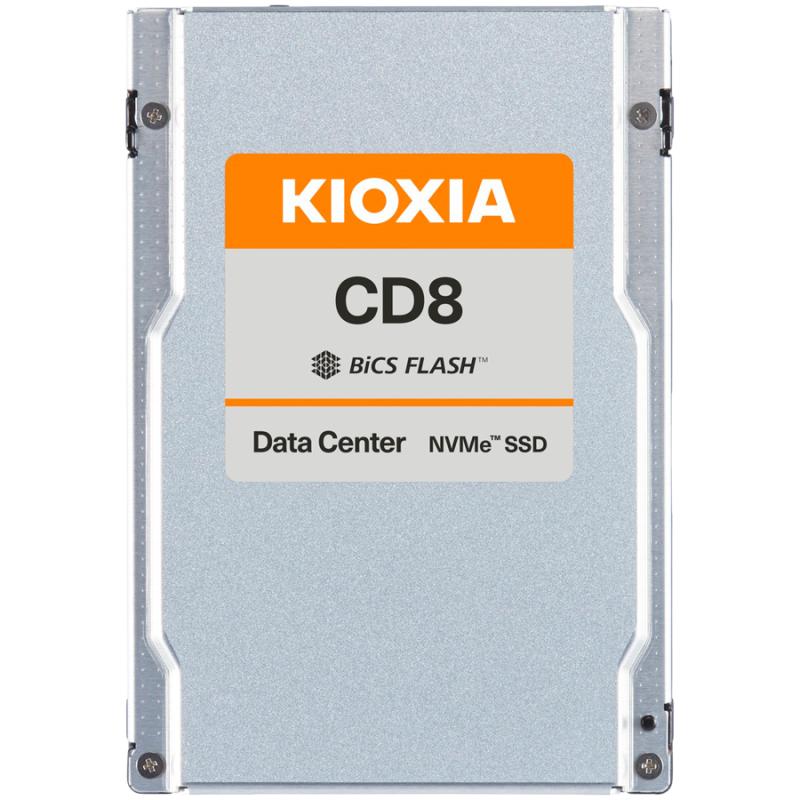 SSD Data Server KIOXIA CD8-V 3.2TB PCIe Gen4 x4 (64GT/s) NVMe 1.4, BiCS Flash TLC, 2.5x15mm, Read/Write: 7200/3800 MBps, IOPS 1250K/340K, DWPD 3