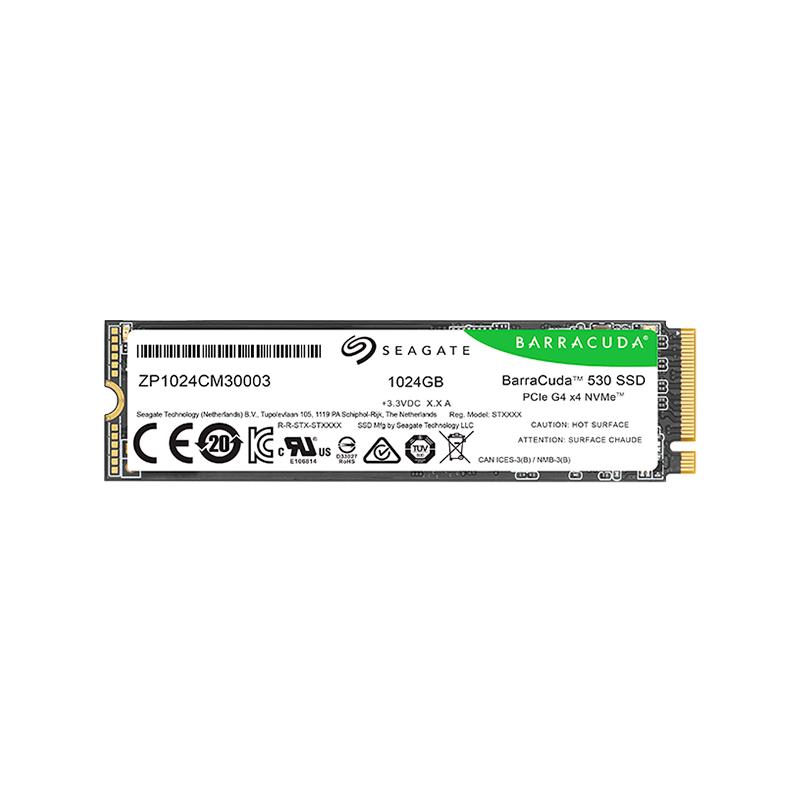SSD SEAGATE BarraCuda 530 1.024TB M.2 2280-S2 PCIe Gen4 x4 NVMe 2.0, Read/Write: 7400/6100 MBps, TBW 600